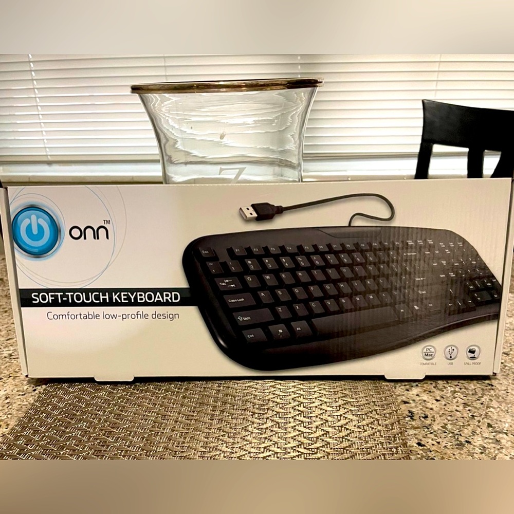 New in box! Onn Soft-touch Desktop Keyboard
